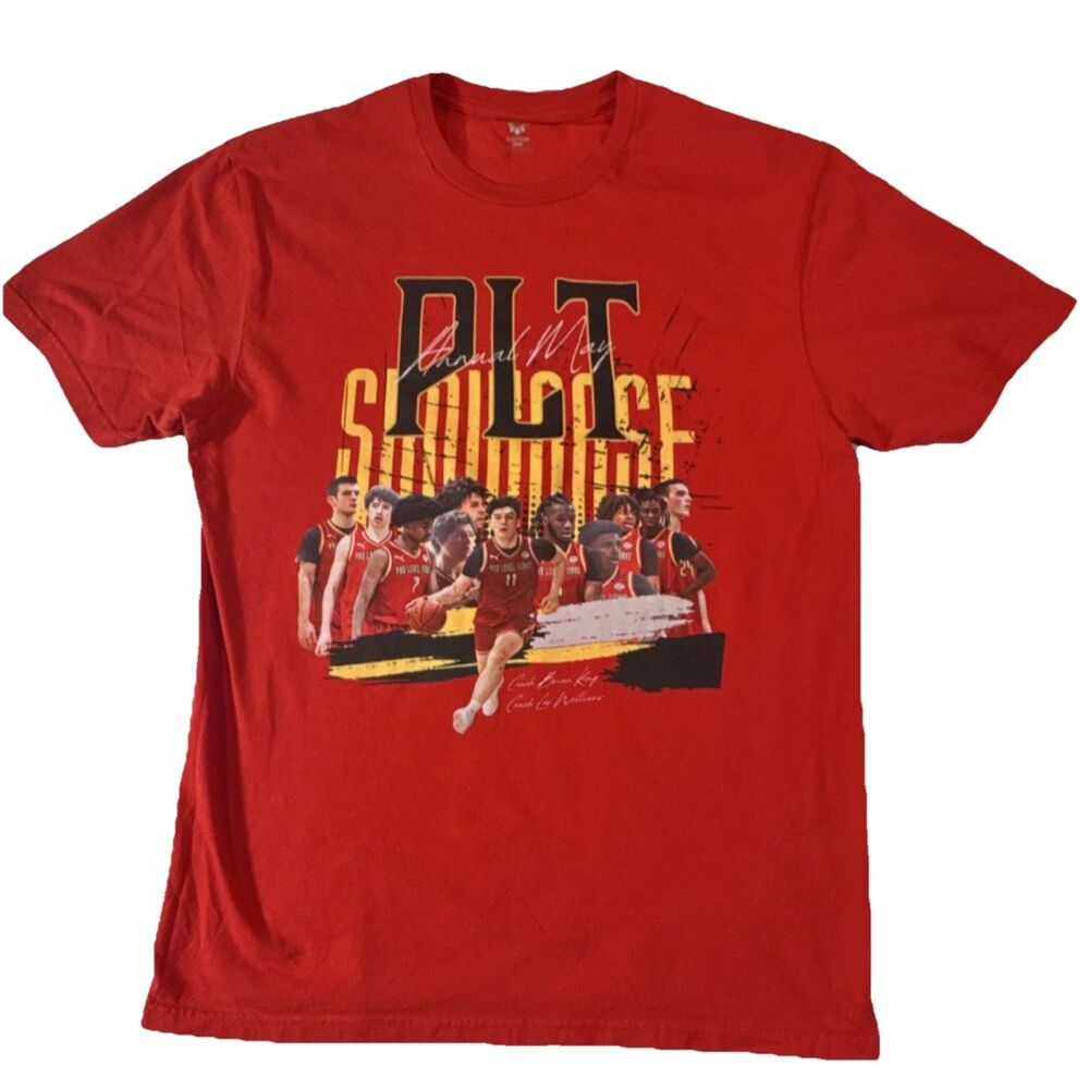 Custom Ink Pro Local Titans Basketball Showcase Red Shirt Medium